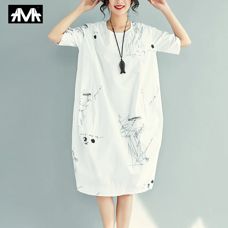 2019 NEW Women's Loose Dress Large size Midi Summer femme Dress Cotton Short Sleeve Simplee Casual White Ladies Dresses
2019 NEW Women's Loose Dress Large size Midi Summer femme Dress Cotton Short Sleeve Simplee Casual White Ladies Dresses