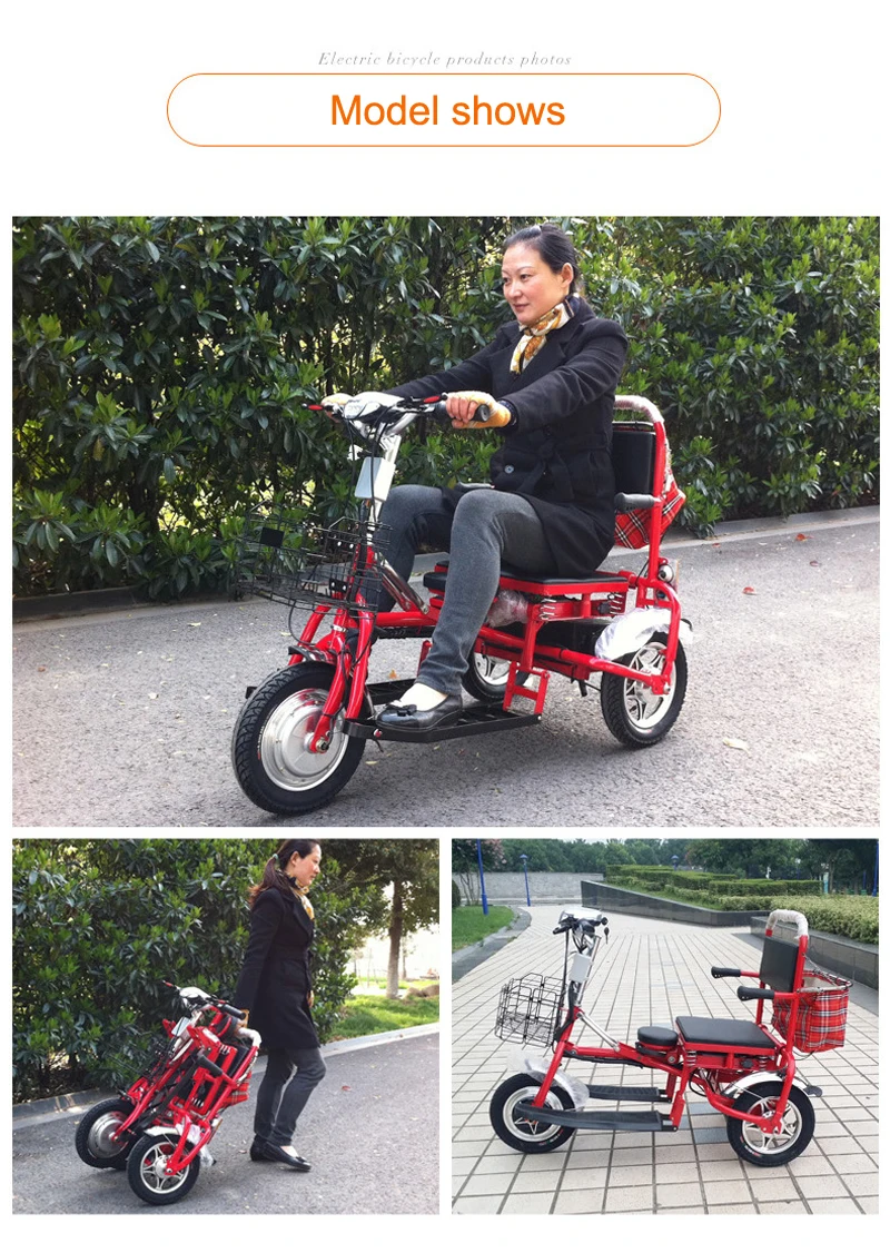 Clearance Electric Trike Scooter Foldable Lithium Protable  Mobility Three Wheel Citycoco Motorcycle for Elderly Disabled Tricycle Scooter 13