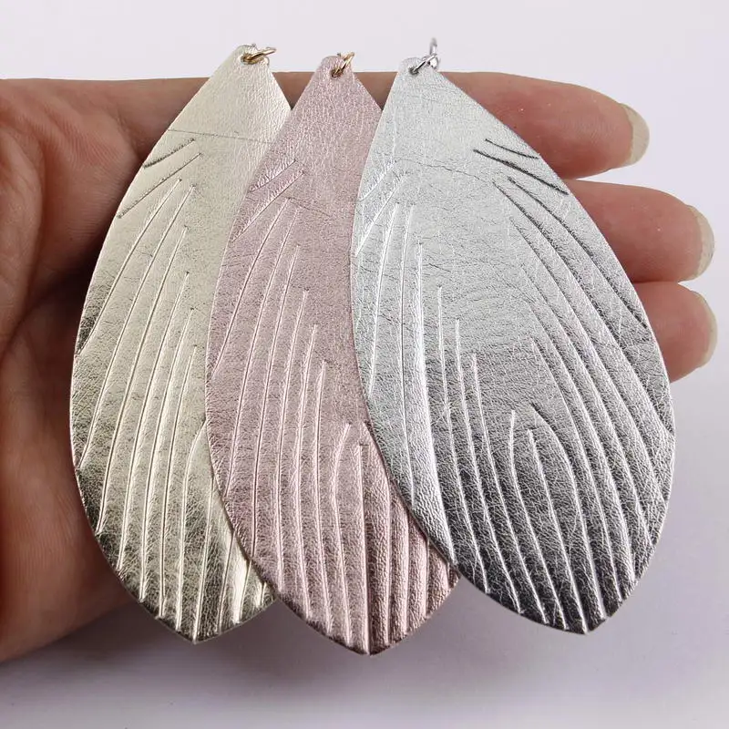 ZWPON 2019 New Silver Large Feather Leather Earrings for Women Fashion Bohemian Rose Gold Statement Earrings Jewelry Wholesale
ZWPON 2019 New Silver Large Feather Leather Earrings for Women Fashion Bohemian Rose Gold Statement Earrings Jewelry Wholesale