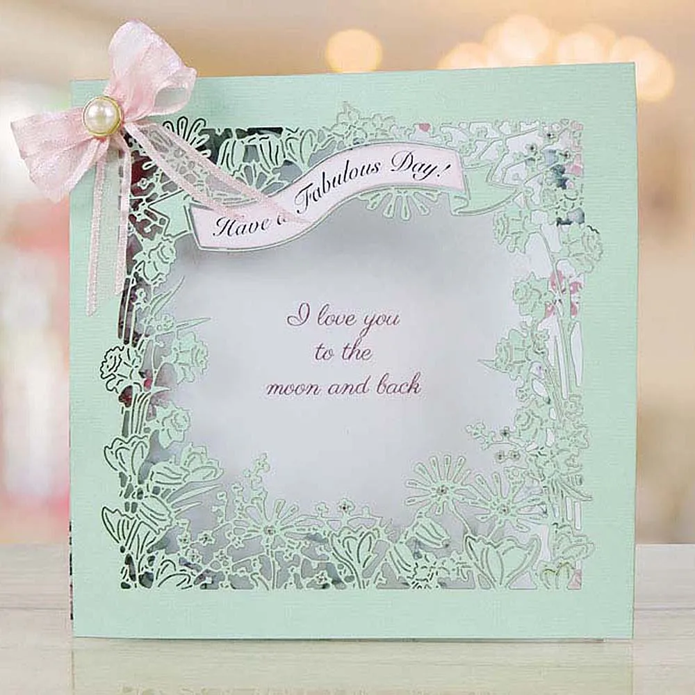 Wedding Flower Square Frame Embossing Cutting Dies Metal Steel Craft Dies Scrapbooking Stamp Handmade Card Making Photo Decor
Wedding Flower Square Frame Embossing Cutting Dies Metal Steel Craft Dies Scrapbooking Stamp Handmade Card Making Photo Decor