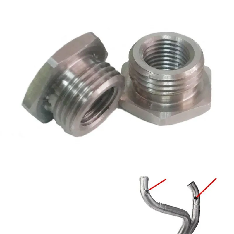 O2 Oxygen Sensor Port Plug Adapters Dual Threaded Adapter 18 - 12mm Exhaust Pipes Bungs For Harley FLSTF FATBOY Heritage Softail
O2 Oxygen Sensor Port Plug Adapters Dual Threaded Adapter 18 - 12mm Exhaust Pipes Bungs For Harley FLSTF FATBOY Heritage Softail