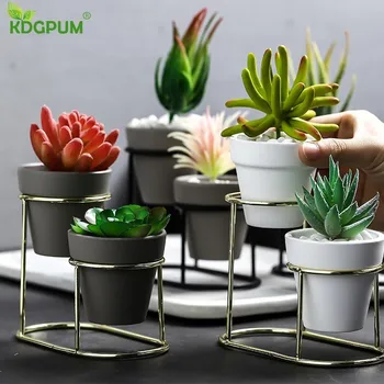 2019 New Creative Ceramic Iron Frame Flower Pot Green Plant Pottery Garden Mini Succulent Pot Set Family Garden Decoration Vase
2019 New Creative Ceramic Iron Frame Flower Pot Green Plant Pottery Garden Mini Succulent Pot Set Family Garden Decoration Vase