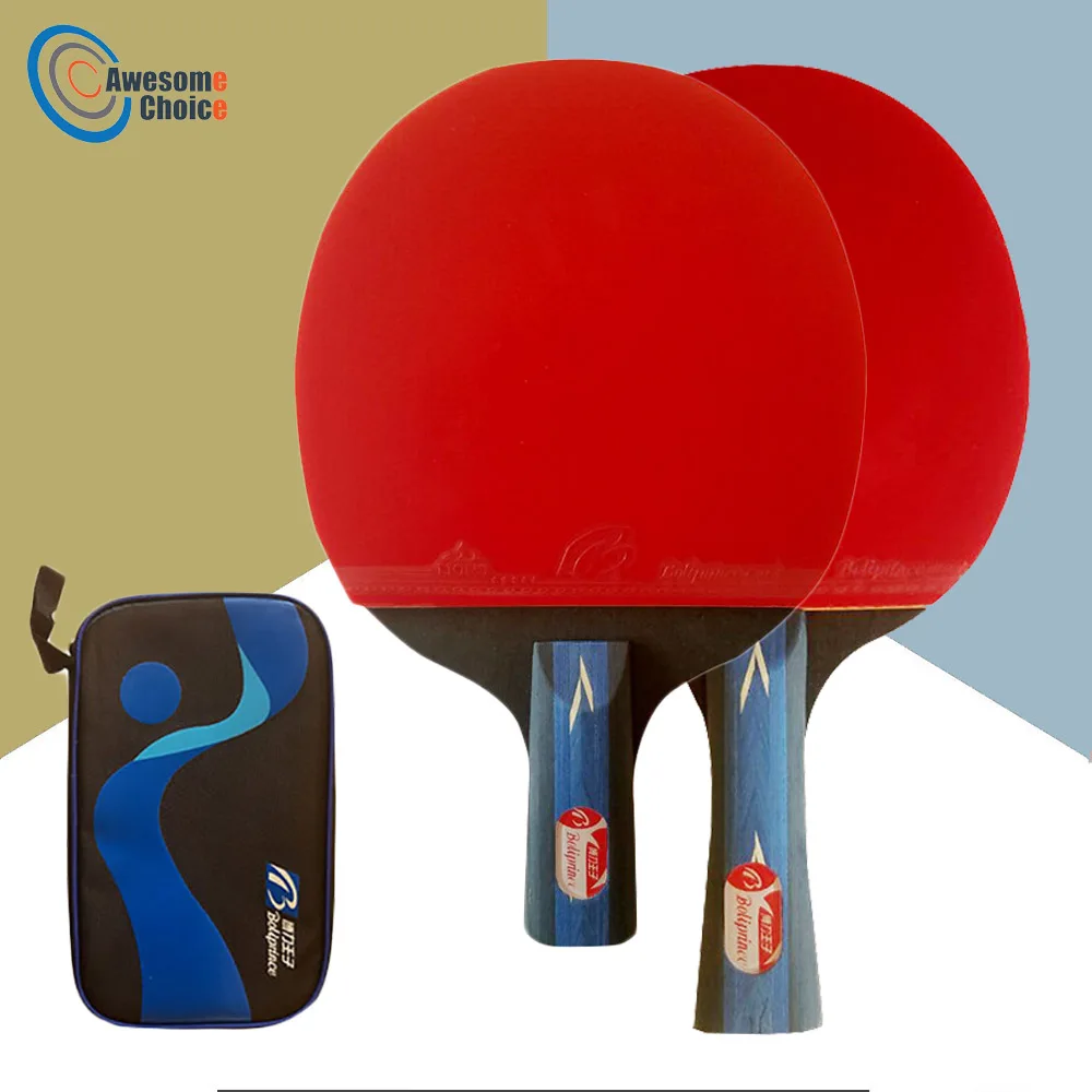 1 pcs Professional Carbon Fiber Table Tennis Racket Blade Rubber Double Face Pimples-in Ping Pong Rackets High-quality With Bag
1 pcs Professional Carbon Fiber Table Tennis Racket Blade Rubber Double Face Pimples-in Ping Pong Rackets High-quality With Bag