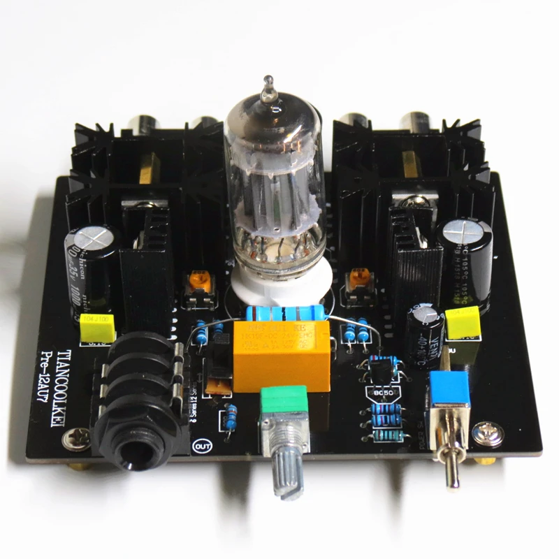 Tiancoolkei Audio tube preamplifier Board Headphone Pre-Amp Class A tube preamp 12AU7 Tube Headphone Amplifier
Tiancoolkei Audio tube preamplifier Board Headphone Pre-Amp Class A tube preamp 12AU7 Tube Headphone Amplifier