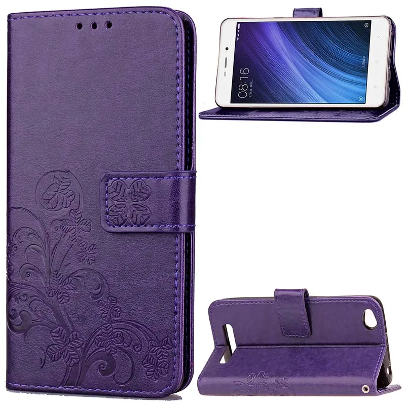 BEFOSPEY Lucky Leaf Leaves Magnetic Wallet Pu Leather Phone Case For Xiaomi Redmi 4A | Мобильные телефоны и аксессуары