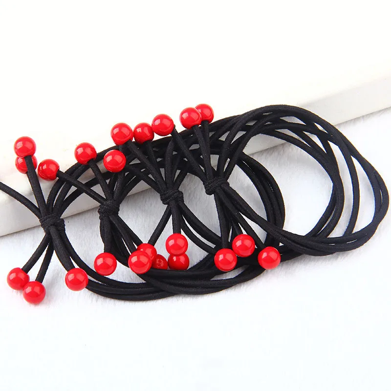 5pc/package Red Bead Ball Hair Accessories For Women Double Layer Elastic Hair Rubber Bands Hair Ropes Ponytail Holder
5pc/package Red Bead Ball Hair Accessories For Women Double Layer Elastic Hair Rubber Bands Hair Ropes Ponytail Holder