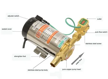 Household Automatic Booster Pump 120W Gas Water Heater Solar Water Pressure Pump with Outlet 3/4"
Household Automatic Booster Pump 120W Gas Water Heater Solar Water Pressure Pump with Outlet 3/4"
