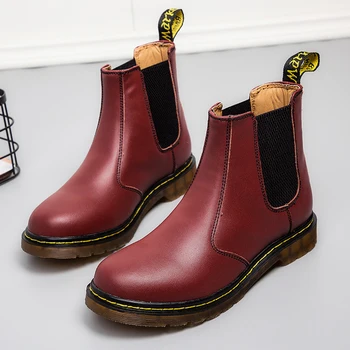 Unisex Big Size 46 Boot Men's Chelsea Boots British Style High Top Ankle Boots Brogues Leather Casual Motorcycle Work Shoes
Unisex Big Size 46 Boot Men's Chelsea Boots British Style High Top Ankle Boots Brogues Leather Casual Motorcycle Work Shoes