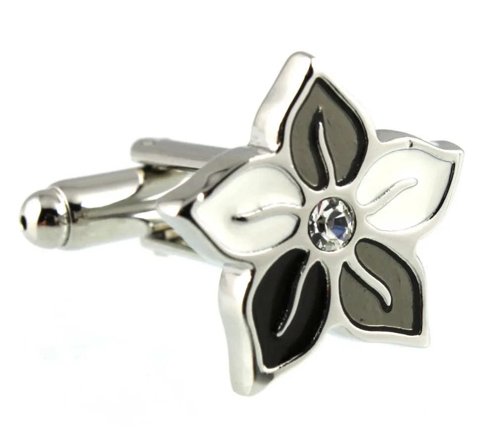 Sunnylink Men's Cuff Links Flower White Black Gray Crystal Cufflinks M3047 17mm
Sunnylink Men's Cuff Links Flower White Black Gray Crystal Cufflinks M3047 17mm