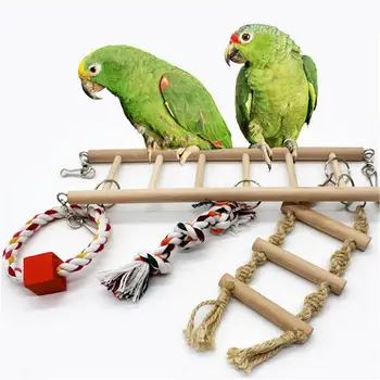 Parrot Toys Budgerigar Supplies Climbing Ladder Scaling Ladder Swing Chewing Toys Birdcage Stand-on Rack Stand-on Stick New 
Parrot Toys Budgerigar Supplies Climbing Ladder Scaling Ladder Swing Chewing Toys Birdcage Stand-on Rack Stand-on Stick New
