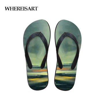 WHEREISART Design Men's Flip Flops Beach Shoes Outside Sandals Flops Sandals Man Summer Marine Painting Daily Wear Flop
WHEREISART Design Men's Flip Flops Beach Shoes Outside Sandals Flops Sandals Man Summer Marine Painting Daily Wear Flop