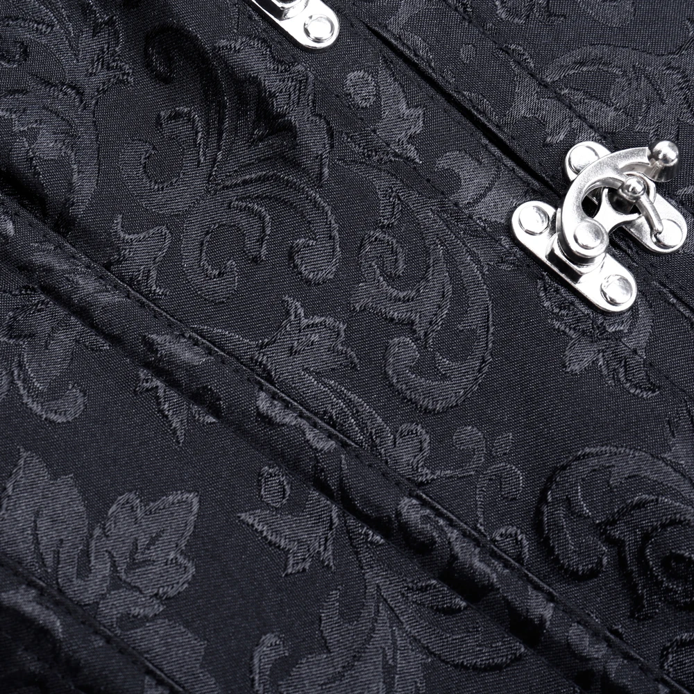 Women's Steampunk Gothic Fashion Faux Leather Buckle Shoulder Straps Tank Overbust Vest Corset Black Plus Size Women's Steampunk Gothic Fashion Faux Leather Buckle Shoulder Straps Tank Overbust Vest Corset Black Plus Size