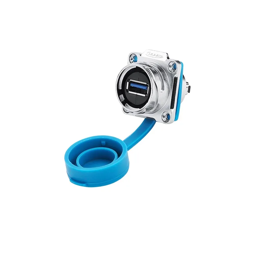 USB Female Cable Waterproof Connector Sae USB Cable Double Connector 1.5A Current Rating for Video Equipment
USB Female Cable Waterproof Connector Sae USB Cable Double Connector 1.5A Current Rating for Video Equipment