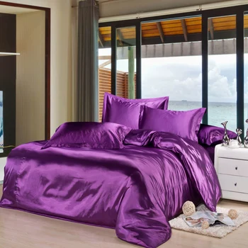 Violet Purple Color 100% Heavy Imitated Mulberry Silk Bedding Set 4 Piece Fitted Sheets Set King Size Costomize Silk Bedding Set
Violet Purple Color 100% Heavy Imitated Mulberry Silk Bedding Set 4 Piece Fitted Sheets Set King Size Costomize Silk Bedding Set
