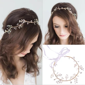 Vintage Ribbon Wedding Headband Crystal Prom Bride Hair Band Rhinestone Bridal Head Piece Gold Tiara For Accessories Party
Vintage Ribbon Wedding Headband Crystal Prom Bride Hair Band Rhinestone Bridal Head Piece Gold Tiara For Accessories Party