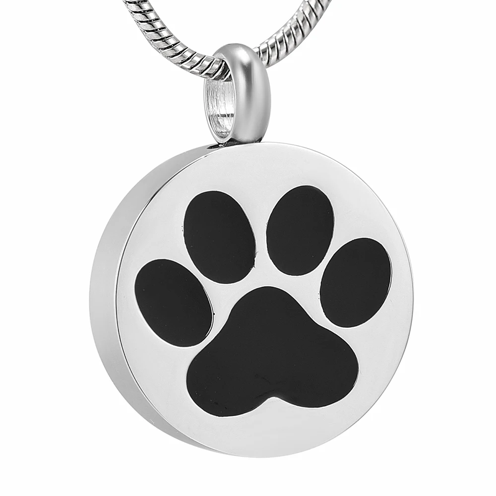 JJ8088 Pet remembrance jewelry Carved Paw Print Round Stainless Steel Cremation Urn Necklace For Memorial Ashes Of Dog /Cat
JJ8088 Pet remembrance jewelry Carved Paw Print Round Stainless Steel Cremation Urn Necklace For Memorial Ashes Of Dog /Cat
