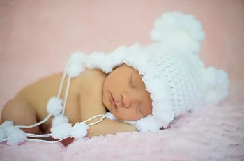 White snow baby hat princess girl knit bonnet/Newborn cute hat for Newborn Photo pros
White snow baby hat princess girl knit bonnet/Newborn cute hat for Newborn Photo pros
