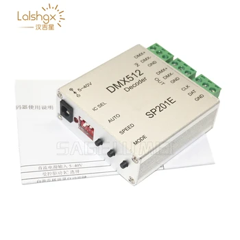 SP201E DMX512 led decoder controller support almost every kind of LED-DRIVER-IC RGB controller 2811 2812 6803 2801 APA102 Tape
SP201E DMX512 led decoder controller support almost every kind of LED-DRIVER-IC RGB controller 2811 2812 6803 2801 APA102 Tape