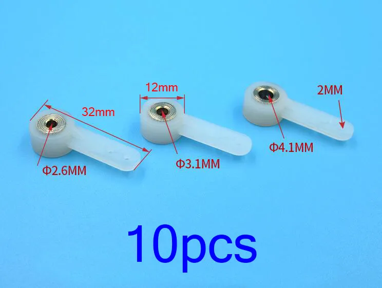 5Pcs RC Aircraft Front Wheel Servo Steering Arm Landing Gear Plastic Servo Horn 2.634mm Spare Parts
5Pcs RC Aircraft Front Wheel Servo Steering Arm Landing Gear Plastic Servo Horn 2.634mm Spare Parts