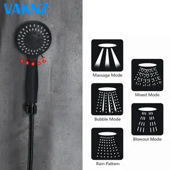 Genuine Vaknz Five Function Spray Massage Water-saving Booster Handheld Shower Nozzle Matte Black Matte Shower Head
Genuine Vaknz Five Function Spray Massage Water-saving Booster Handheld Shower Nozzle Matte Black Matte Shower Head