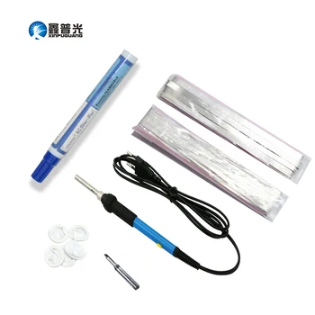 Xinpuguang Solar Cell DIY Solar Panel Welding Kit 60W Electric Iron 2 Meters Bus Wire 20 Meters Tab Wire 1pcs Flux Pen
Xinpuguang Solar Cell DIY Solar Panel Welding Kit 60W Electric Iron 2 Meters Bus Wire 20 Meters Tab Wire 1pcs Flux Pen