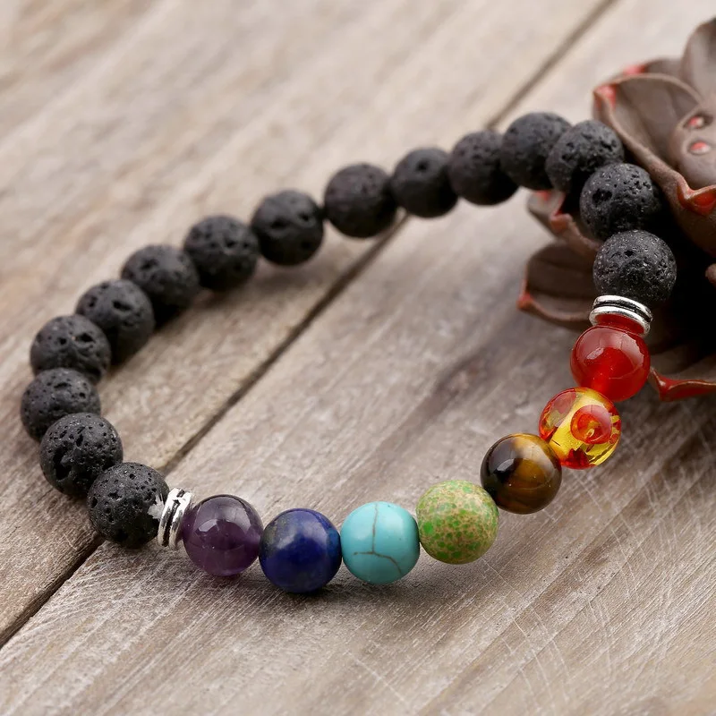 Fashion Men Women Bracelet Natural Lava Stone Colorful Beaded 7 Chakra Charm Bracelets Jewelry Accessories 8 @17 TT@88
Fashion Men Women Bracelet Natural Lava Stone Colorful Beaded 7 Chakra Charm Bracelets Jewelry Accessories 8 @17 TT@88
