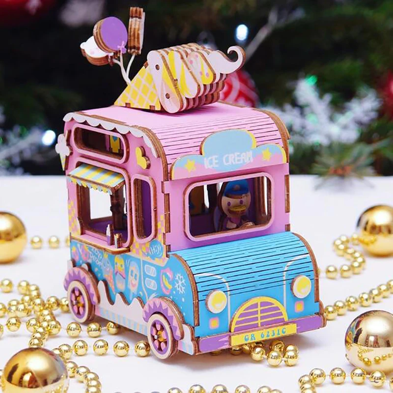 Robud Dropshipping DIY Car Model Music Box 3D Wooden Puzzle Assembly Music Box Toy Girls Gifts Toys for Children / Adult AMD61
Robud Dropshipping DIY Car Model Music Box 3D Wooden Puzzle Assembly Music Box Toy Girls Gifts Toys for Children / Adult AMD61