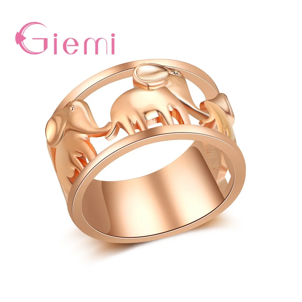 High Quality Unique Design Rose Gold Hollow Elephant Shape Cute Charm Finger Ring For Women Girl Anniversary Gift Jewelry
High Quality Unique Design Rose Gold Hollow Elephant Shape Cute Charm Finger Ring For Women Girl Anniversary Gift Jewelry