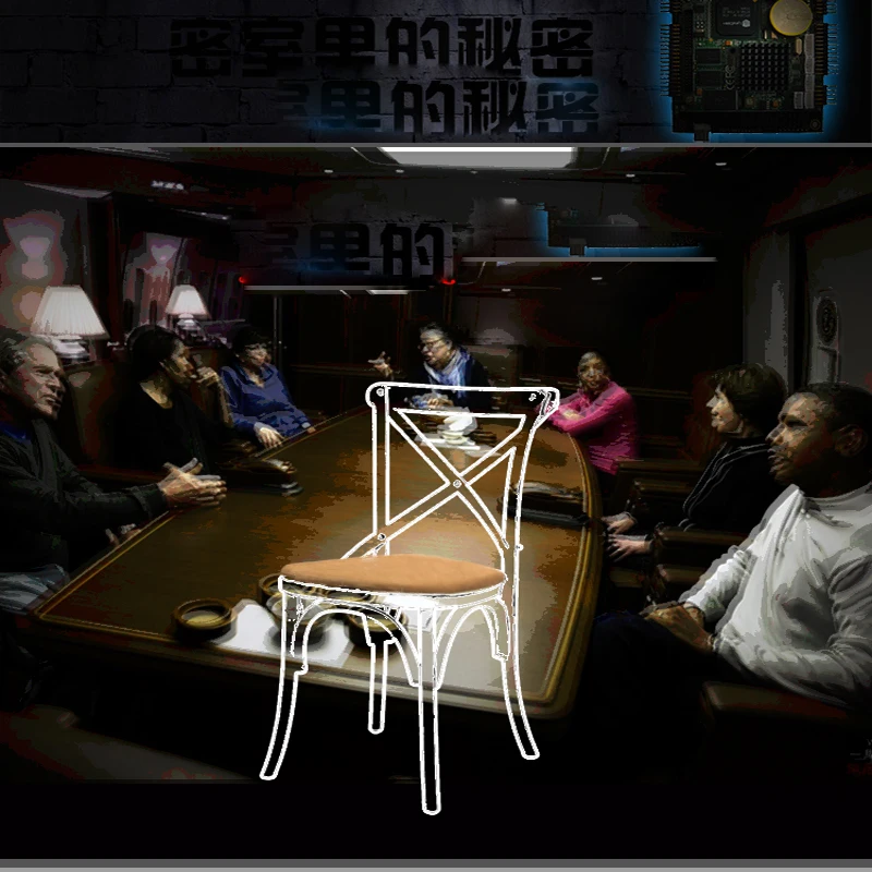 Room escape game Chair props sit down to open lock or light run away from dark chamber room tool takagism prop
Room escape game Chair props sit down to open lock or light run away from dark chamber room tool takagism prop