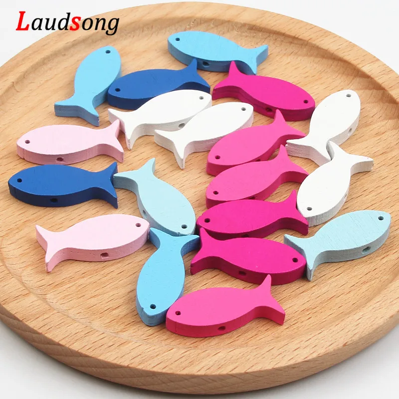 50Pcs 29x12mm Lovely Fish Multicolor Natural Wooden Beads For Jewelry Making Fit Kids Crafts Necklace Woodwork
50Pcs 29x12mm Lovely Fish Multicolor Natural Wooden Beads For Jewelry Making Fit Kids Crafts Necklace Woodwork