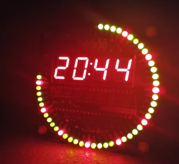 DIY electronic clock suite 51 MCU learning board rotating LED clock electronic 10 modes
DIY electronic clock suite 51 MCU learning board rotating LED clock electronic 10 modes