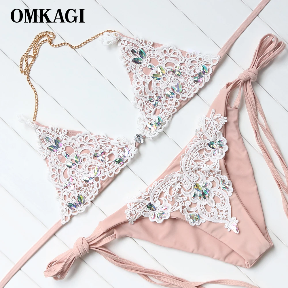 OMKAGI Brand Lace Bikini 2018 Swimsuit Swimwear Women Micro Bikinis Set Sexy Push Up Swimming Suit Bathing Suit Beachwear
OMKAGI Brand Lace Bikini 2018 Swimsuit Swimwear Women Micro Bikinis Set Sexy Push Up Swimming Suit Bathing Suit Beachwear