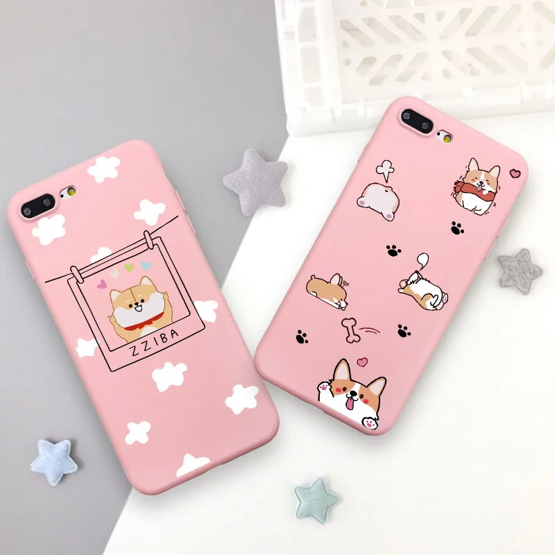 Cartoon Phone Case Coque For iPhone 6 6S Plus X XR 5 SE Plus Animal Cute Dog Shiba Inu Pink Phone Cover For iPhone 8 7 Plus
Cartoon Phone Case Coque For iPhone 6 6S Plus X XR 5 SE Plus Animal Cute Dog Shiba Inu Pink Phone Cover For iPhone 8 7 Plus