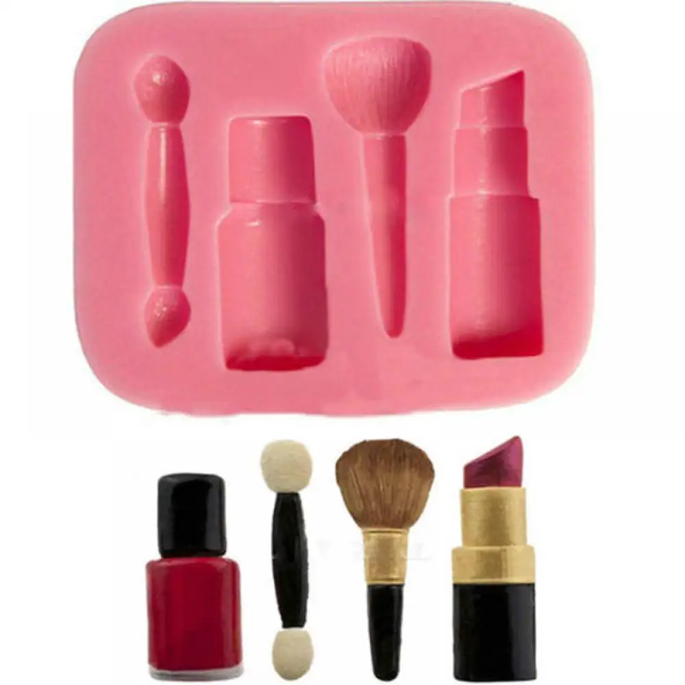 Makeup tools lipstick nail polish chocolate Party DIY fondant cake decorating tools silicone mold dessert mould
Makeup tools lipstick nail polish chocolate Party DIY fondant cake decorating tools silicone mold dessert mould