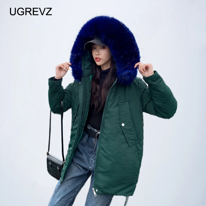 UGREVZ Winter Jacket Women Outwear Fashion Big Fur Hooded Short Paragraph Parka Mujer Plus Size Loose Cotton Padded Female Coat
UGREVZ Winter Jacket Women Outwear Fashion Big Fur Hooded Short Paragraph Parka Mujer Plus Size Loose Cotton Padded Female Coat