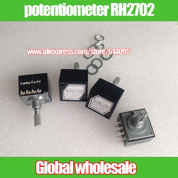 10pcs ALPS RH2702 A50K A100K Dual 8 Feet Potentiometer / stereo speaker amplifier volume potentiometer 2702 50KA 100KA With step
10pcs ALPS RH2702 A50K A100K Dual 8 Feet Potentiometer / stereo speaker amplifier volume potentiometer 2702 50KA 100KA With step