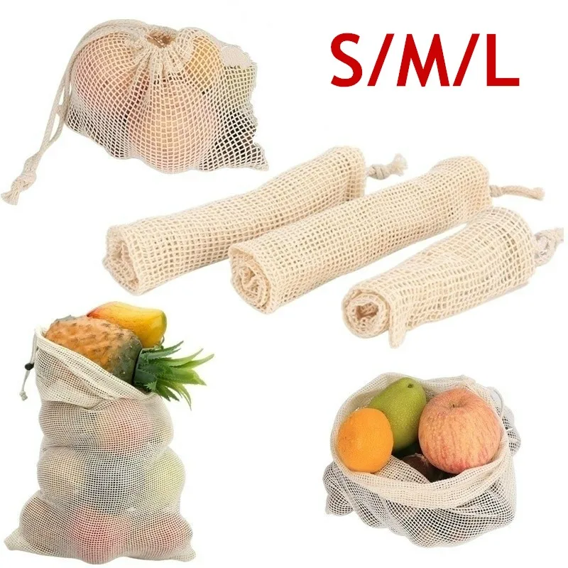 3pcs/set S/ M/L Reusable Product Bag Washable Environmentally Friendly Natural Cotton Mesh Bag
3pcs/set S/ M/L Reusable Product Bag Washable Environmentally Friendly Natural Cotton Mesh Bag