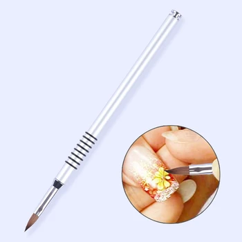 13mm Acrylic Carving Flower Pen Painting Drawing Brush Silver Handle Nail Art Tool
13mm Acrylic Carving Flower Pen Painting Drawing Brush Silver Handle Nail Art Tool
