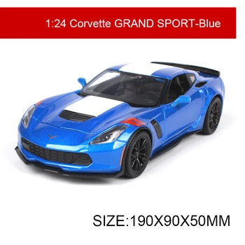 Maisto 1:24 Model Car Corvette Grand Sport Blue Metal Racing Vehicle Play Collectible Models Sport Cars toys For Gift
Maisto 1:24 Model Car Corvette Grand Sport Blue Metal Racing Vehicle Play Collectible Models Sport Cars toys For Gift