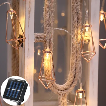 20Led Fairy Retro Geometric Diamond Lanterns luz solar jardin String Light 5m LED Decor For Christmas Garland Wedding gerlyanda
20Led Fairy Retro Geometric Diamond Lanterns luz solar jardin String Light 5m LED Decor For Christmas Garland Wedding gerlyanda