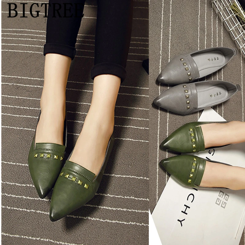 pointed toe flats rivet leather shoes women korean shoes loafers women creepers harajuku shoes woman 2019 chaussures femme buty
pointed toe flats rivet leather shoes women korean shoes loafers women creepers harajuku shoes woman 2019 chaussures femme buty