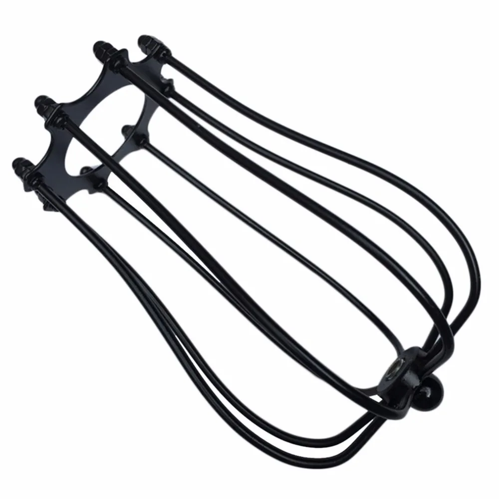 Novelty Industrial Lamp Guard Cage Lamp Shade Bulb Cover Classic Black Fashion Vintage Wire Lamp Cage Lampshade for Cafe bar
Novelty Industrial Lamp Guard Cage Lamp Shade Bulb Cover Classic Black Fashion Vintage Wire Lamp Cage Lampshade for Cafe bar