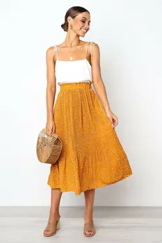 Boho Women Floral Dot Long Skirt Beach Clothes Summer Casual High Waist Pleated Skirts
Boho Women Floral Dot Long Skirt Beach Clothes Summer Casual High Waist Pleated Skirts