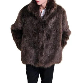 Men's Faux Leather Luxury Trendy Sleeve Jacket Solid Features Full Fur Artificial Coat Long Parker
Men's Faux Leather Luxury Trendy Sleeve Jacket Solid Features Full Fur Artificial Coat Long Parker