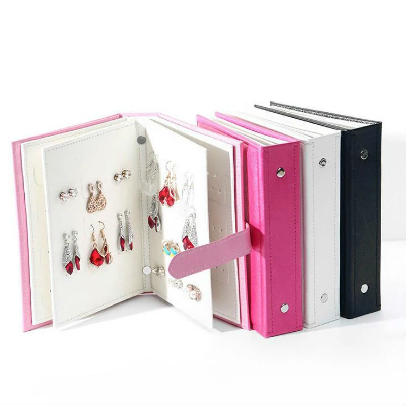 Leather Jewelry Organize Holder Portable Stud Earrings Storage Book Creative Jewelry Display Holder
Leather Jewelry Organize Holder Portable Stud Earrings Storage Book Creative Jewelry Display Holder