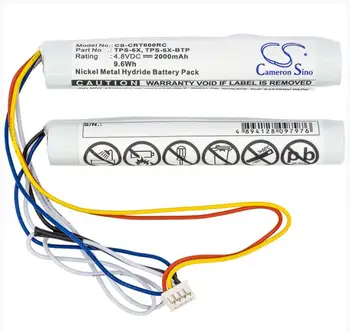 Cameron Sino 2000mAh battery for CRESTRON TPS-6X Wireless Touchpanel TST-600 Screen 6504906 TPS-6X Remote Control Battery
Cameron Sino 2000mAh battery for CRESTRON TPS-6X Wireless Touchpanel TST-600 Screen 6504906 TPS-6X Remote Control Battery