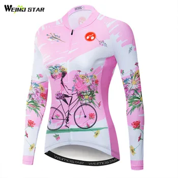 Weimostar Pink Cycling Jersey Women Long Sleeve Autumn Mountain Bike Clothing Pro Team mtb riding Bicycle Shirt Cycling Clothes
Weimostar Pink Cycling Jersey Women Long Sleeve Autumn Mountain Bike Clothing Pro Team mtb riding Bicycle Shirt Cycling Clothes