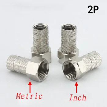 100pcs TV Cable Connector F Plug Self-tightening Screw F Head Satellite Digital Set-top Box Connector 75-5 Thick Inch Metric
100pcs TV Cable Connector F Plug Self-tightening Screw F Head Satellite Digital Set-top Box Connector 75-5 Thick Inch Metric