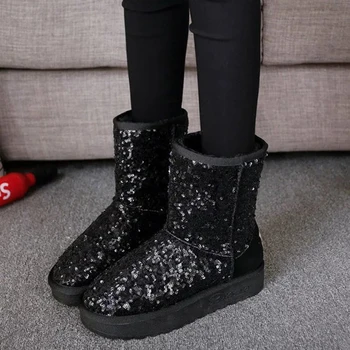 2018 Winter New Snow Boots Women Warm Sequins Fashion Women Boots Shoes Round Toe Comfortable Rubber Soles Women Shoes Boots
2018 Winter New Snow Boots Women Warm Sequins Fashion Women Boots Shoes Round Toe Comfortable Rubber Soles Women Shoes Boots