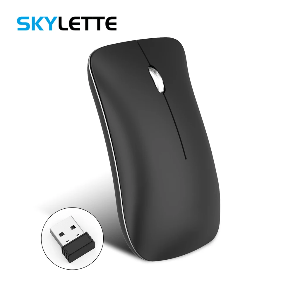 

Wireless Bluetooth 3.0 Mouse + 2.4Ghz 1600 DPI Wireless Mouse Mute Click USB Rechargeable Power Saver Mice for Desktop Laptop